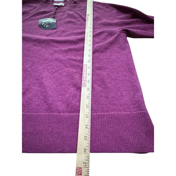 Ava & Viv 2X Crewneck Purple XXL Pullover Sweater Classic Winter Fall NWT NEW - Picture 6 of 7